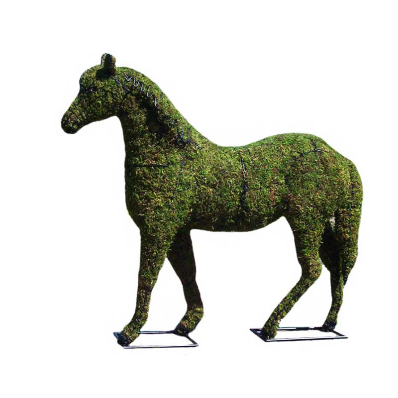 骆驼绿雕制作公园景观仿真动物草雕上海楼盘美陈植物雕塑