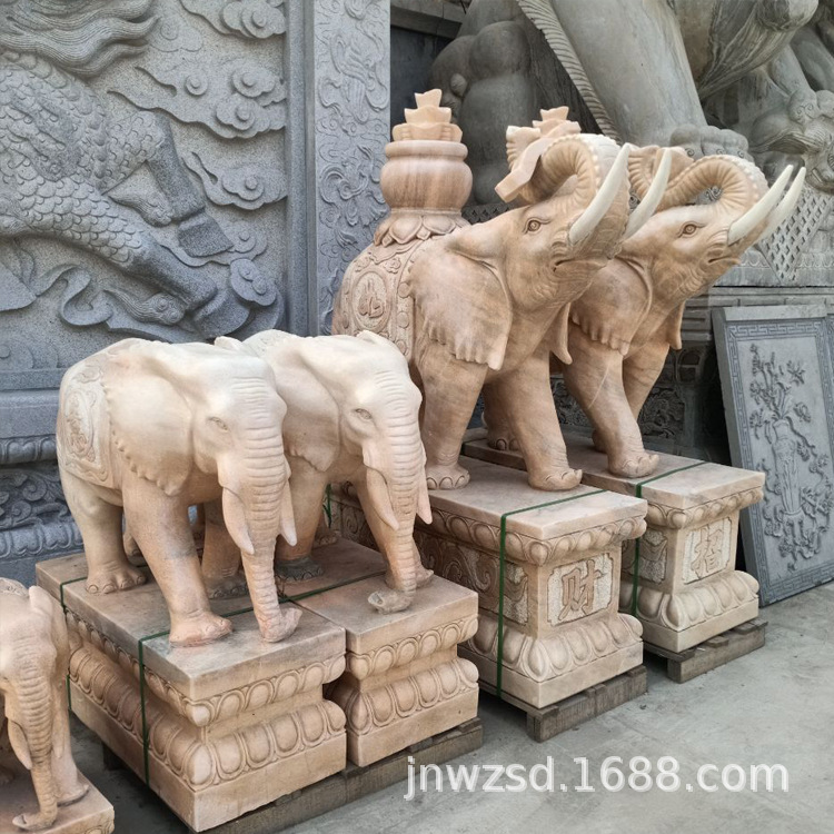 济宁青石大象图片大全浙江石象生产上海石头象价格