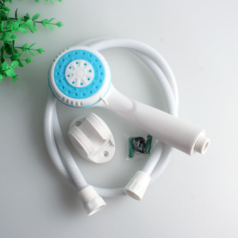 适用于美的万和热水器通用淋浴套装白网管塑料手持花洒