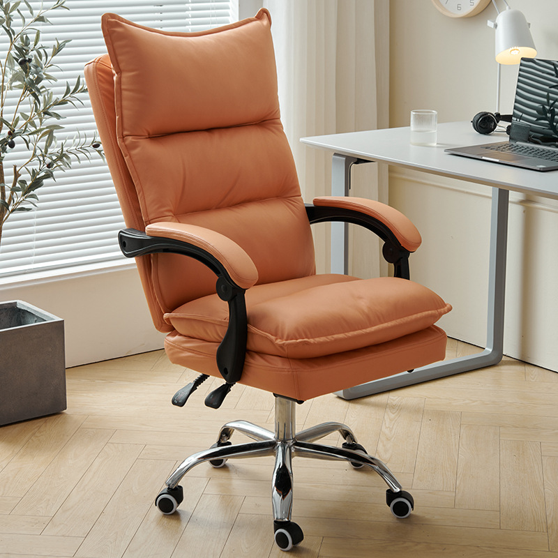 新品电脑椅家用座椅科技布办公室椅舒适久坐可躺舒服卧室老板转椅