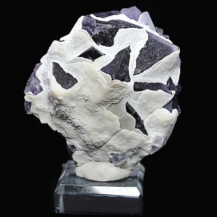 包邮福建紫色萤石彩色多色绿色白色矿物晶体摆件标本原石矿标26