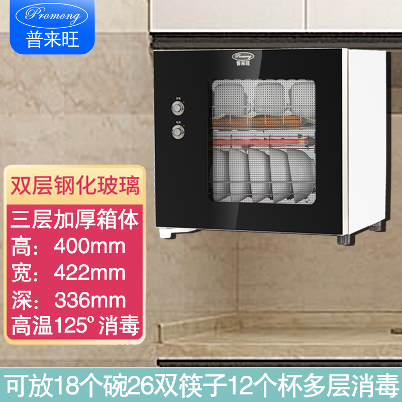 普来旺碗筷消毒柜高温壁挂式家用餐具茶杯单门台式小型厨房碗柜
