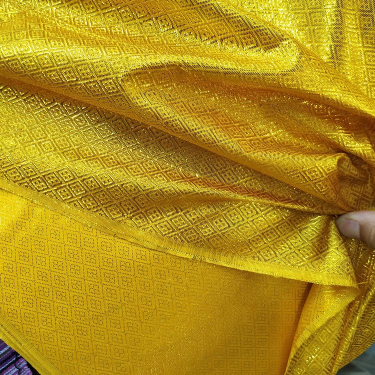 舞台服装金线布料 金黄色礼服布料 亮光装饰面料 金黄色服装花边