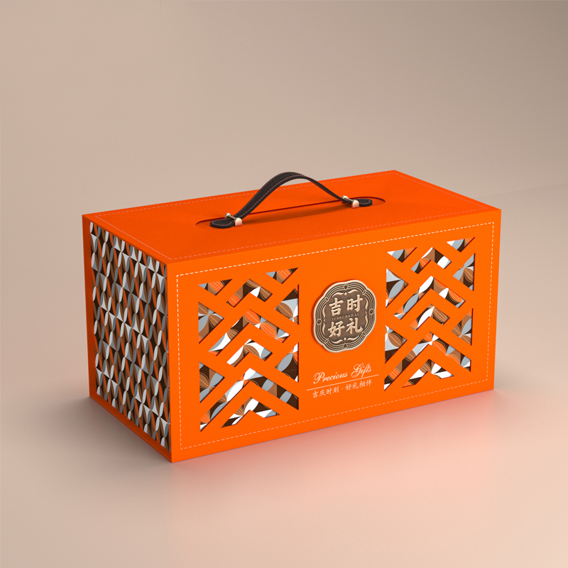 新款春节年货礼盒坚果包装盒高档手提红酒礼品盒新年特产糕点空盒