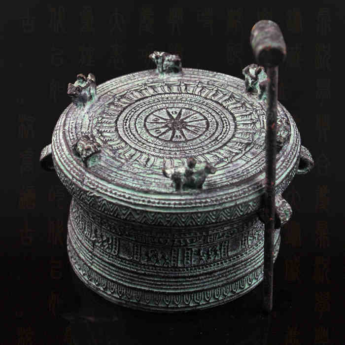 仿古工艺品摆件 广西铜鼓 青铜器 中国特色礼品艺术品软装铜饰品