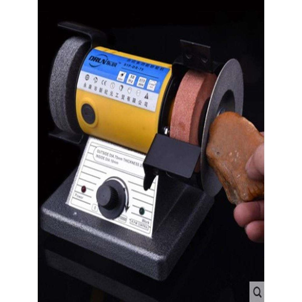 东润多功能台式小型微型家用电动调速砂轮机 抛光机玉石雕刻机台