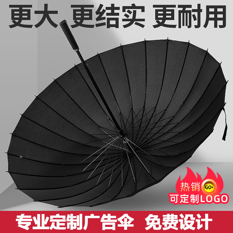 大雨伞印刷logo自动长柄高尔夫伞 加大加厚全自动汽车直杆广希晨