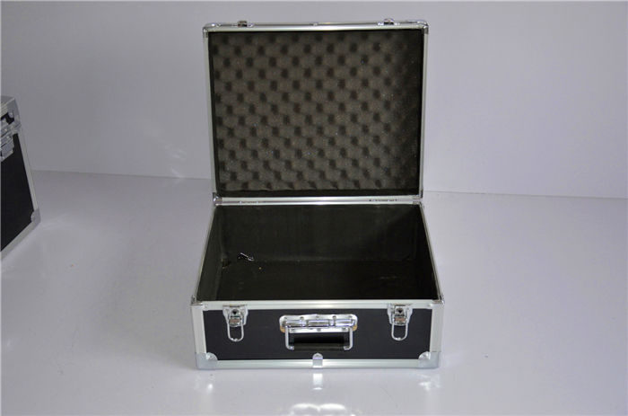 现货铝合金箱黑色外径尺寸47x45x22cm各种尺寸均可定做仪器设备箱