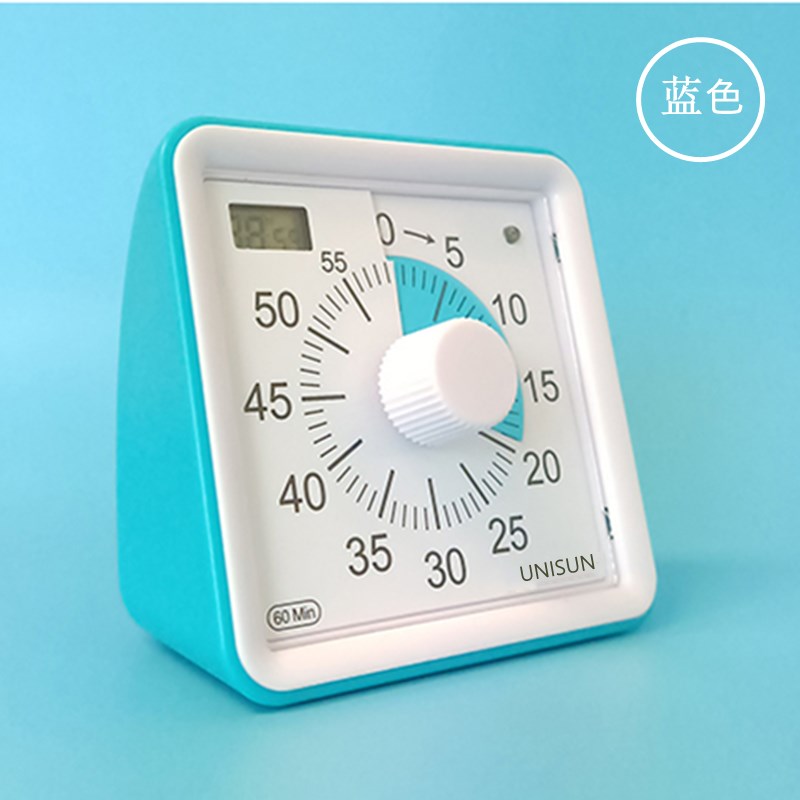 推荐计时器闹钟可视化静音双盘时间管理器儿童学习专用定时器提醒