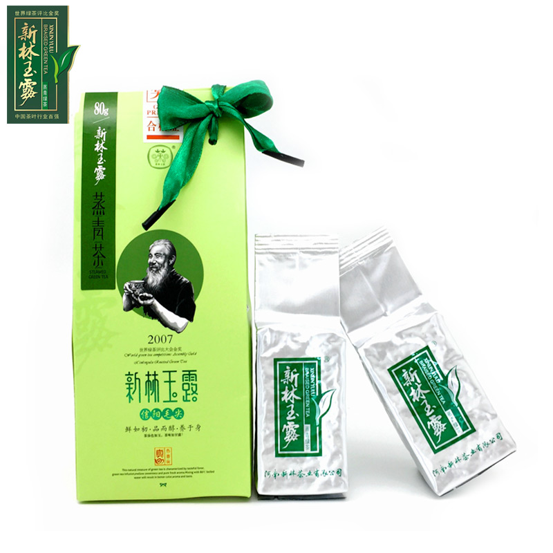 绿茶 蒸青 新林玉露 信阳高山茶叶 真空包装 80g纸盒