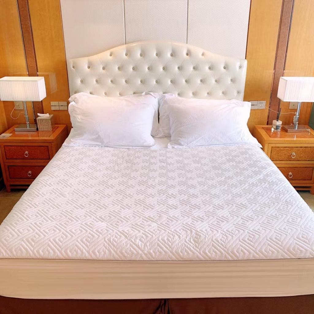 抗菌纤维夹棉床笠加厚席梦思床垫保护罩防滑固定防尘可机洗单床笠