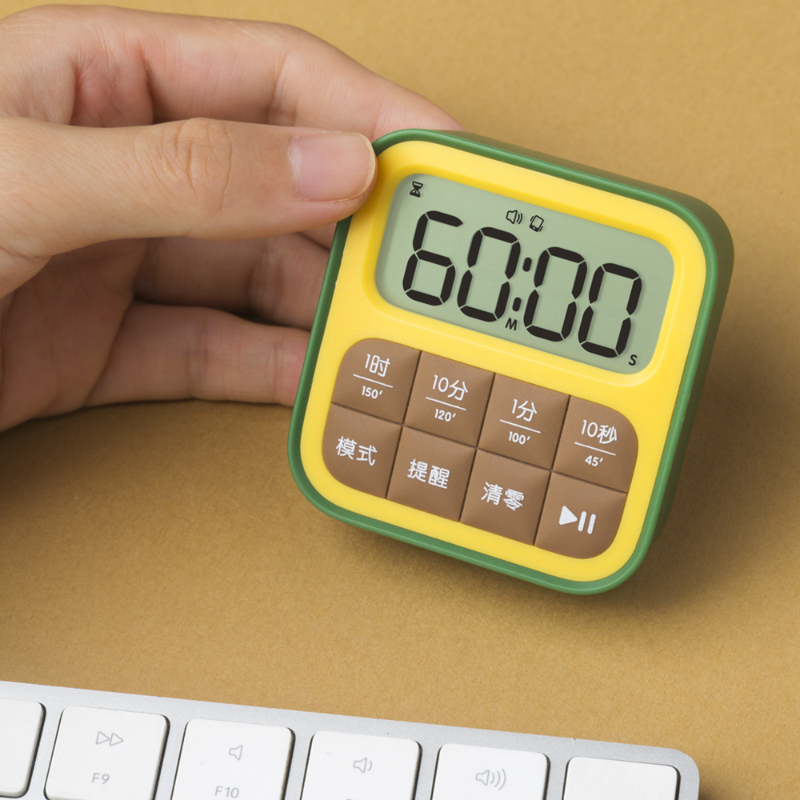 半点创意计时器学习专用儿童时间管理秒表倒计时提醒闹钟两用学生