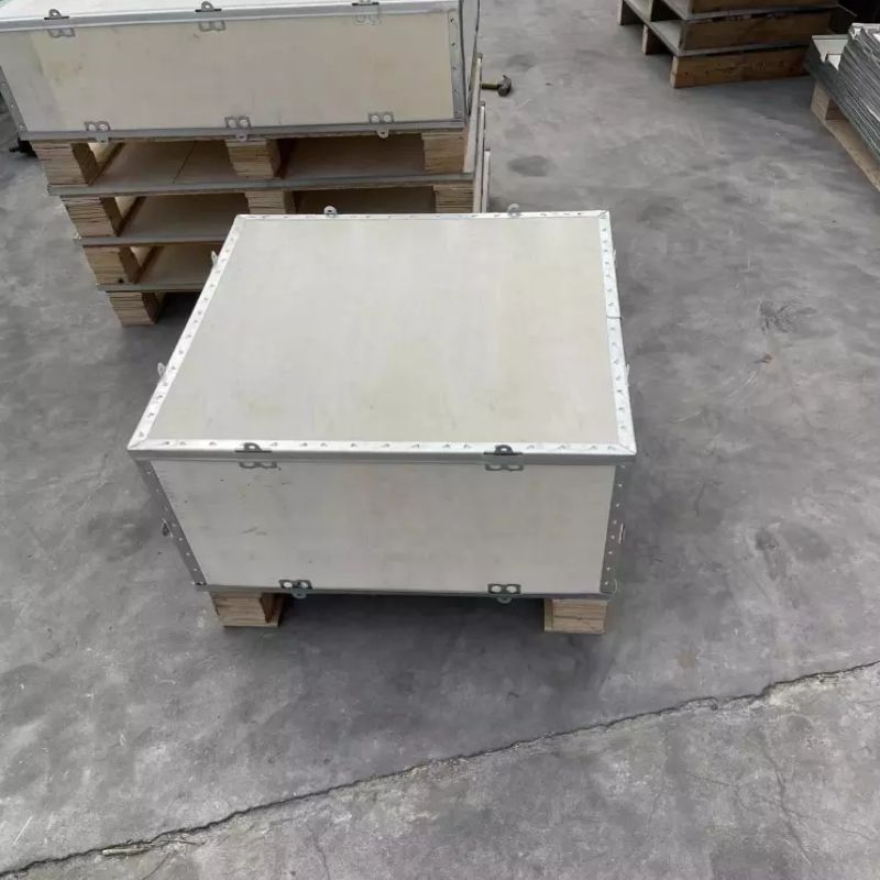 上海物流免熏蒸木箱钢边箱卡口箱胶合板真空防锈木包装箱加工定制