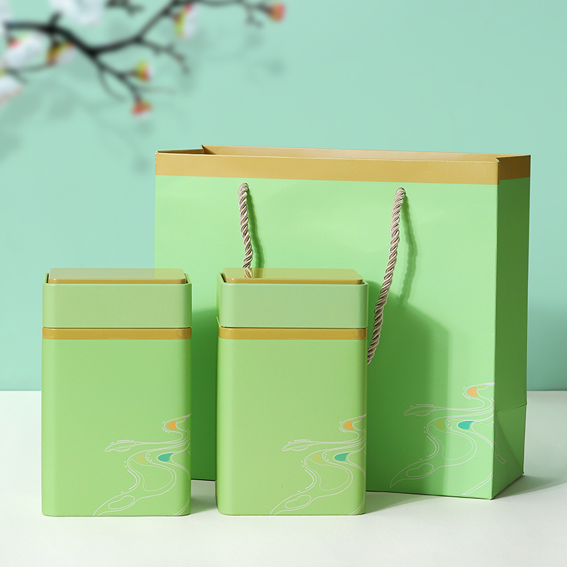绿茶茶叶罐铁罐125g密封罐红茶金属茶罐白茶马口铁茶叶盒茶盒定制