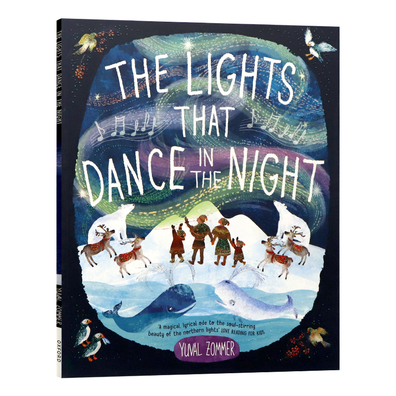 尤瓦尔佐默夜间起舞的灯光 Lights that Dance in the Night 英文原版儿童故事图画书知名作者Yuval Zommer作品英国牛津大学出版社