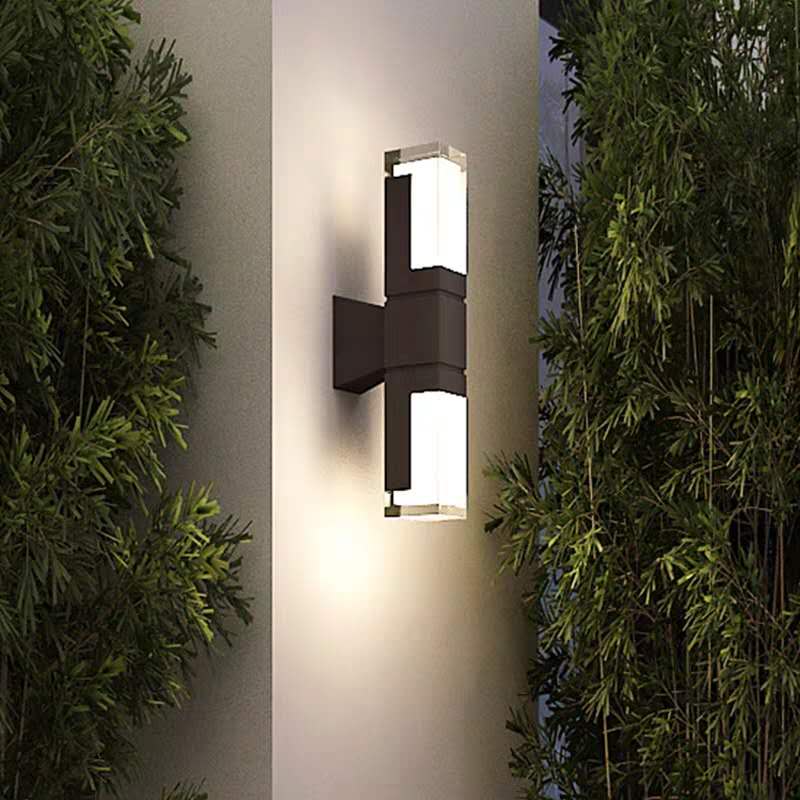 内墙壁灯防水ip65亚克力单华创意高档灯高亮草坪灯节能感应遥控款