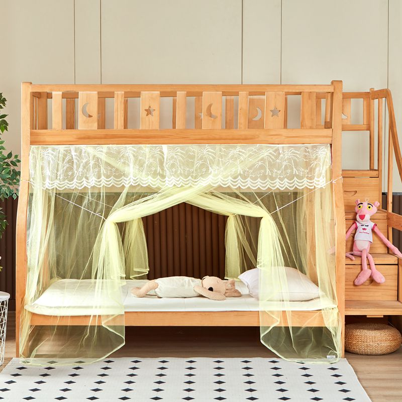 子母床蚊帐专用上下铺单开门双层儿童床加密双门高低床防尘顶蚊帐