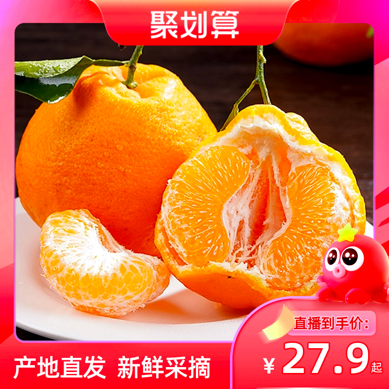 【聚划算直播】四川不知火丑橘当季甜丑八怪丑桔子新鲜水果橘子橙