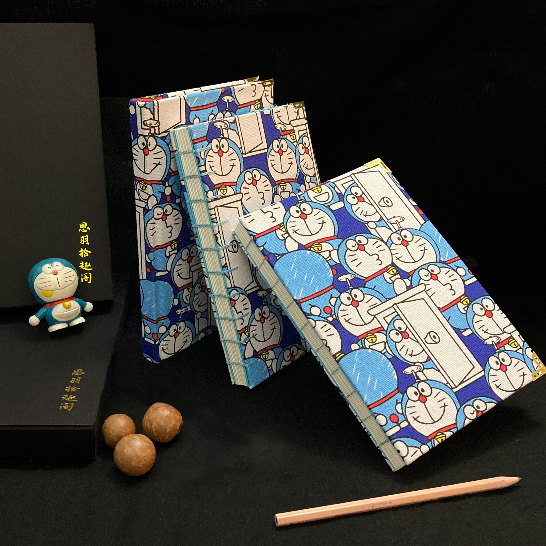 哆啦A梦 手工制作手账本笔记本学生文艺精装包脊露脊背科普特送礼