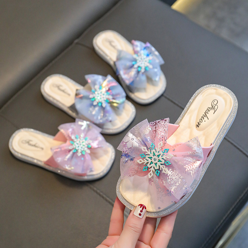 儿童拖鞋女孩夏季时尚韩版外穿防滑软底室内外女童凉拖公主沙滩鞋