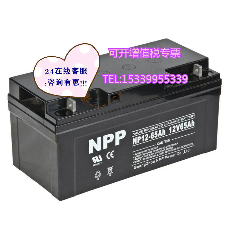 NPP耐普NP12-5蓄电池12V5AH卷帘门平层电梯应急电源众海消防电池