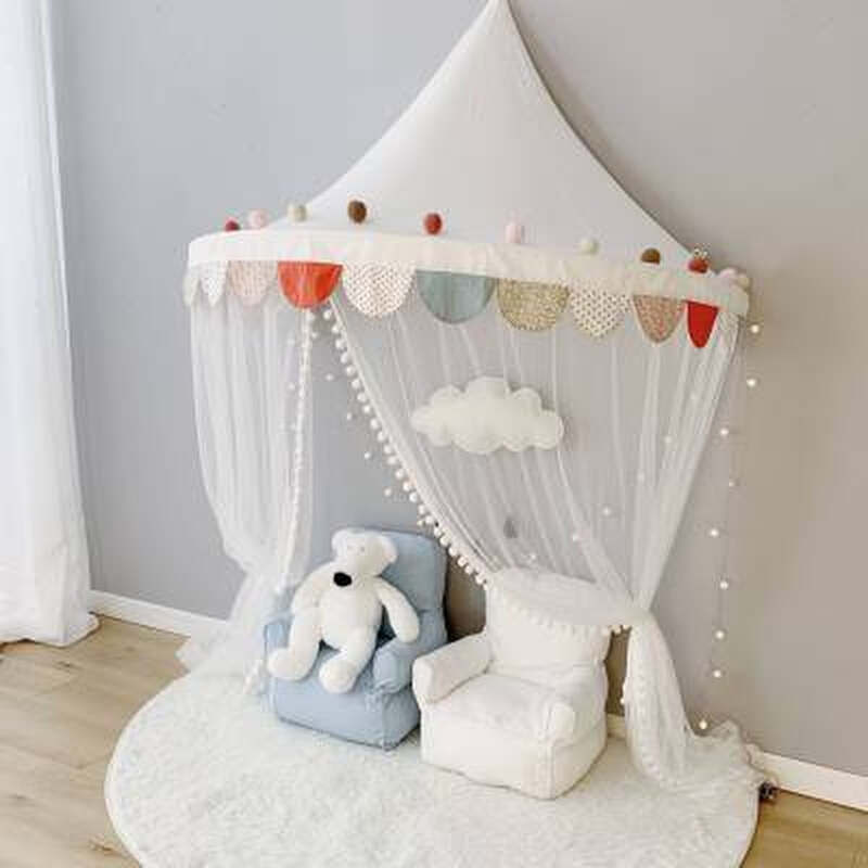 儿童帐篷游戏屋玩具屋北欧的星星纯棉床篷墙面装饰宝宝礼物读书角