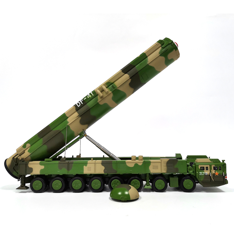 高档东风41导弹发射车火箭军模型合金DF41洲际导弹战略核仿真军事