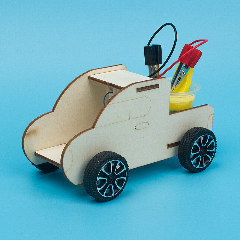 速发自制盐水发电动力小车小学生科技小发明DIY手工汽车制作材料