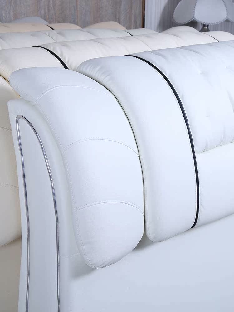 梵美登简约现代1.8米床头床屏定制床头板皮艺床头软包靠背板