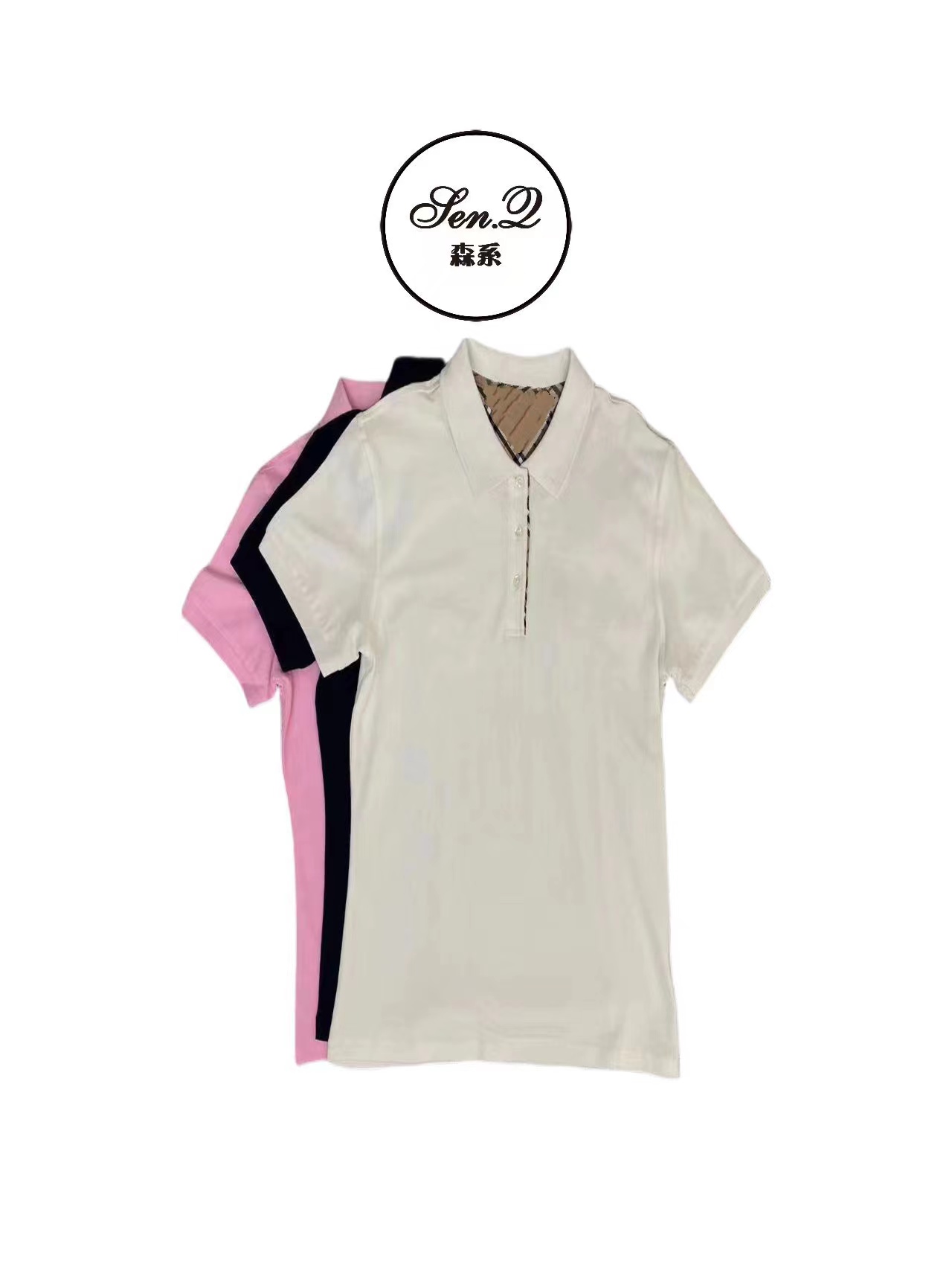 【班班严选】24夏季经典格子纯色纯棉休闲短袖POLO衫T恤S0530