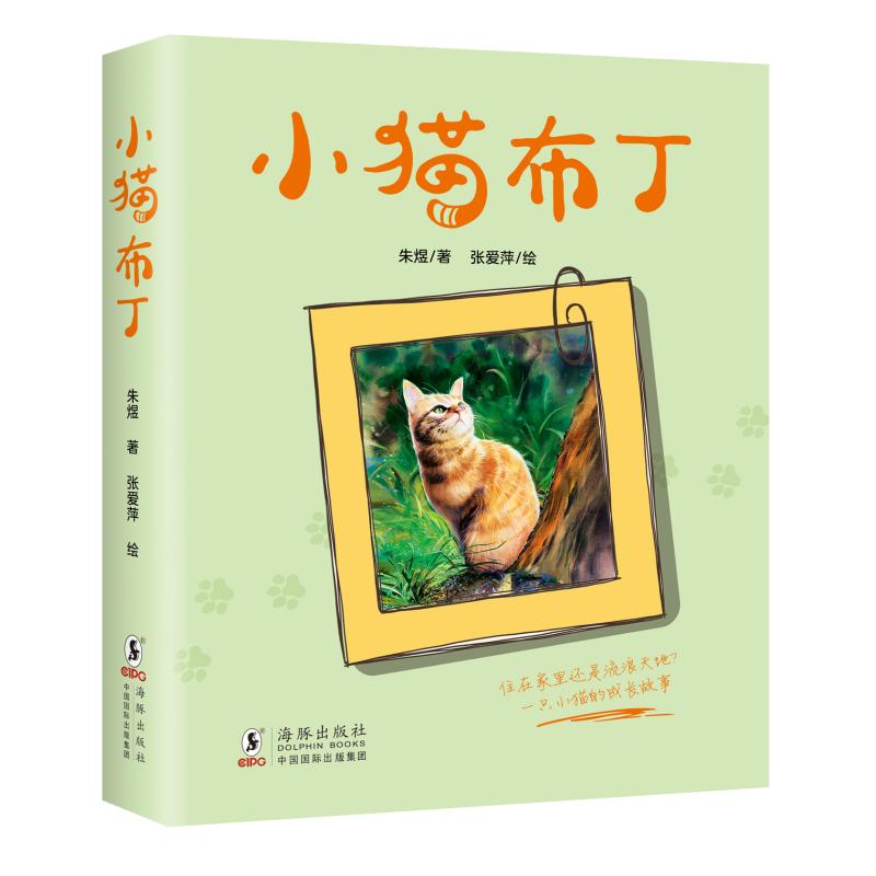 小猫布丁 朱煜  附赠精美明信片 一只流浪小猫的成长史 二三四年级小学生课外阅读书籍 老师推荐儿童文学读物 海豚出版社