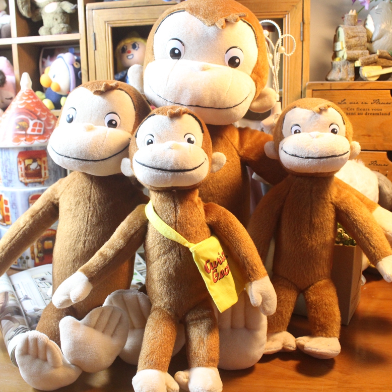 日单正版 好奇小猴 乔治毛绒公仔 萌系猴子玩偶手偶儿童玩具 礼物