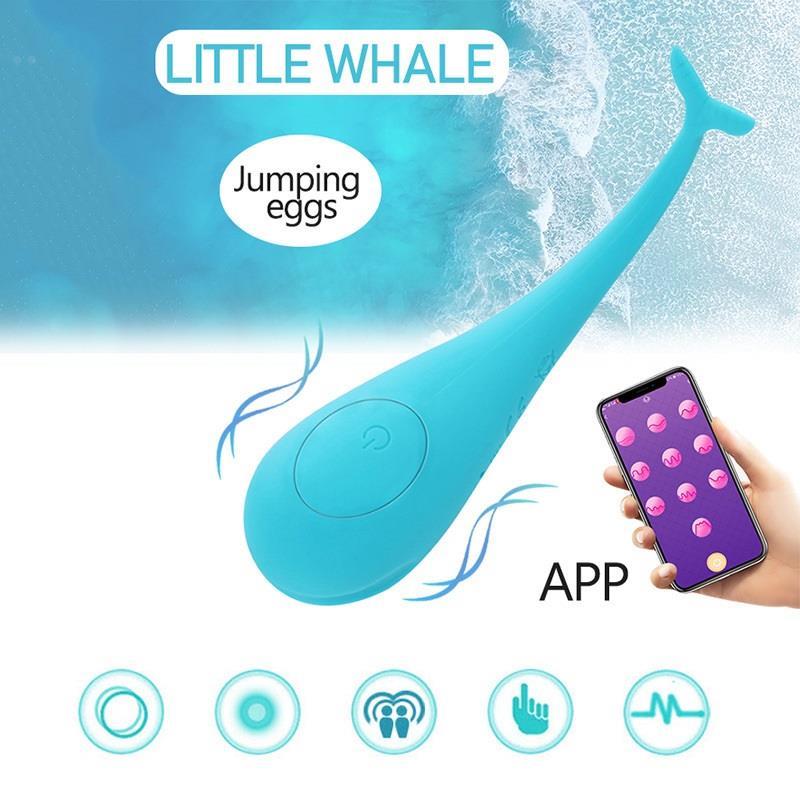 私密小鲸鱼女用情调玩具外出小礼品无线遥控震动多频隐形APP远程