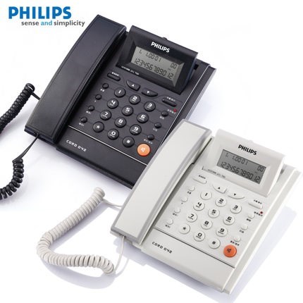 飞利浦电话机 CORD042 一键拨号 欧式时尚 办公固定电话座机