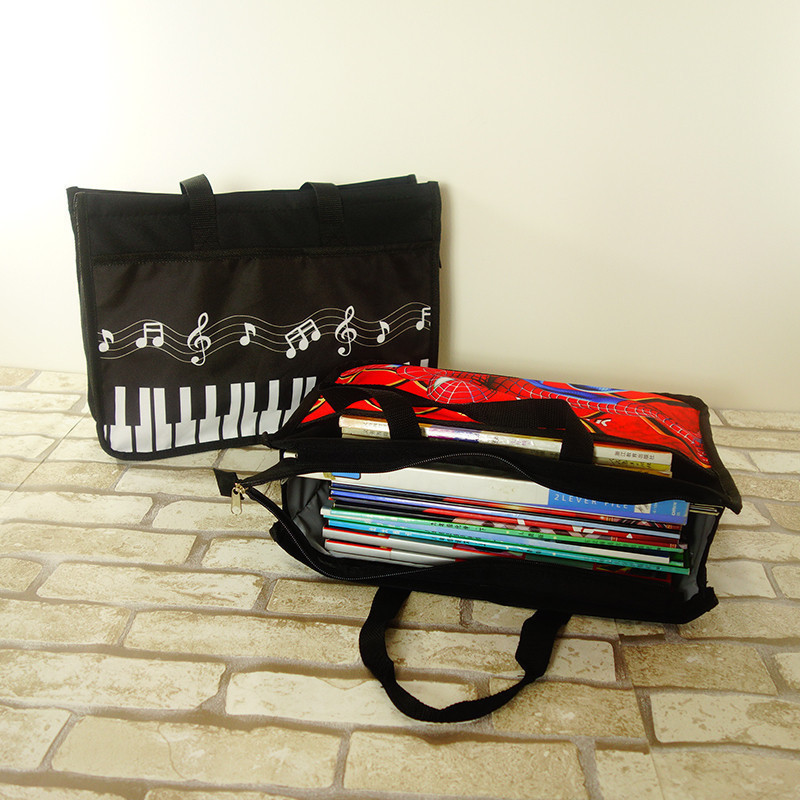 星期天快乐吧A4帆布补习袋补课儿童钢琴琴谱包美术袋小学生手提袋