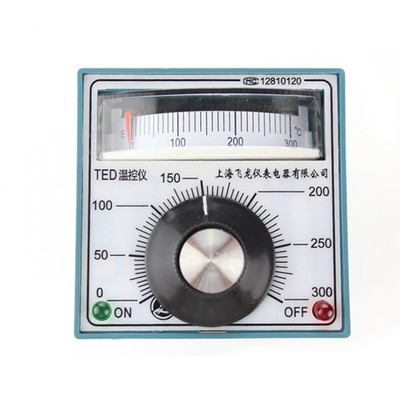 速发。上海飞龙TED-2001指针温度调节仪K型/型温度控制器显示器0-