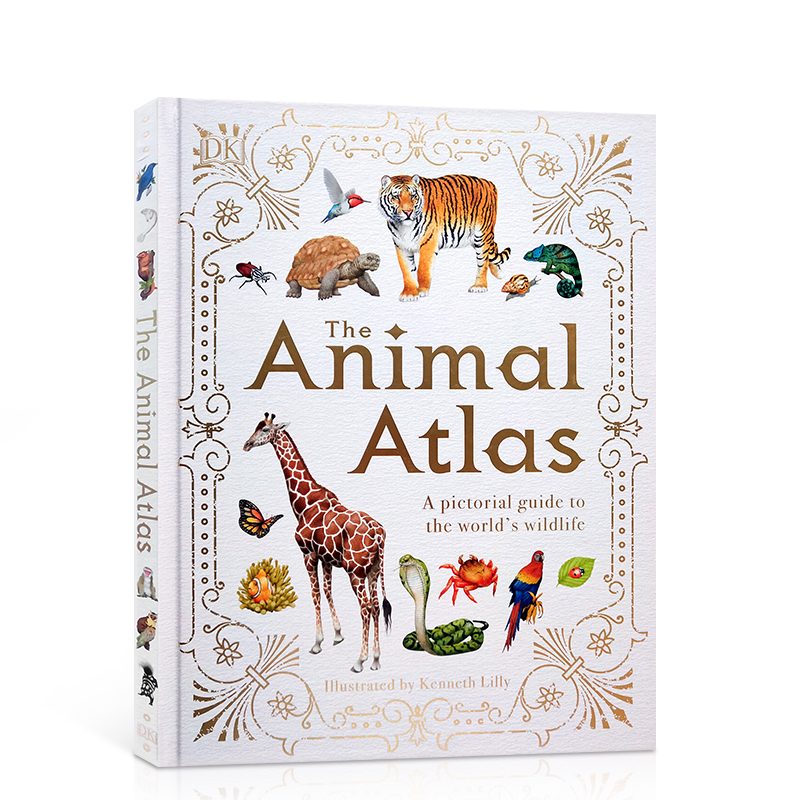 DK-The Animal Atlas 动物图谱 世界野生动物图片指南 英文原版儿童启蒙认知科普读物 亲子互动书籍 6-9岁儿童