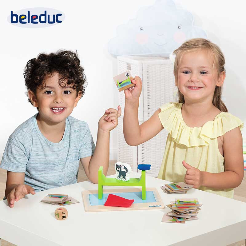 德国beleduc儿童观察力记忆力训练亲子互动游戏寻找蒙提桌面玩具