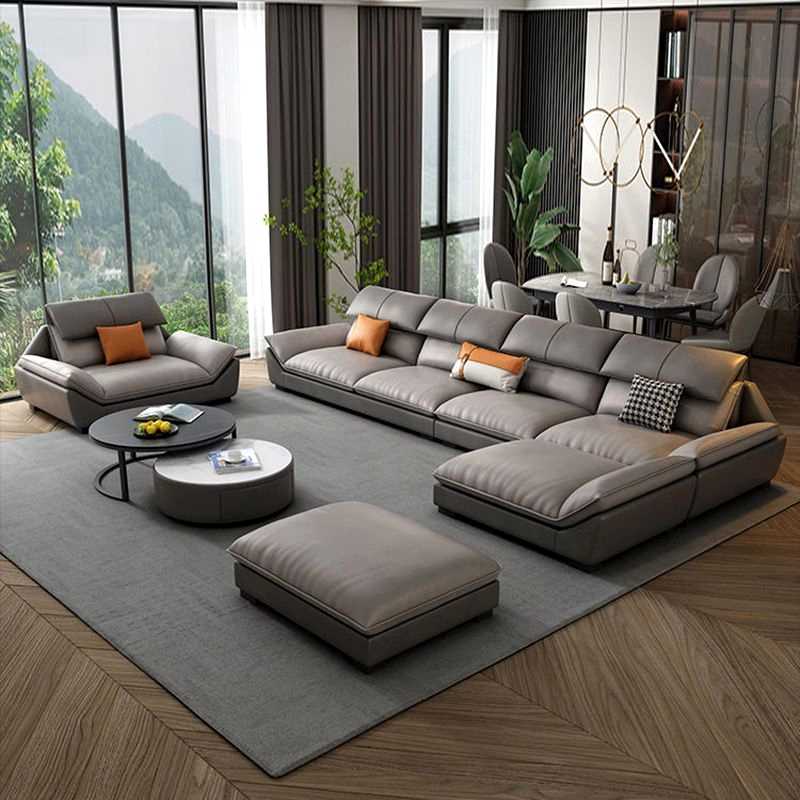 北欧免洗轻奢科技布沙发现代简约客厅直排三人布艺乳胶极简风沙发