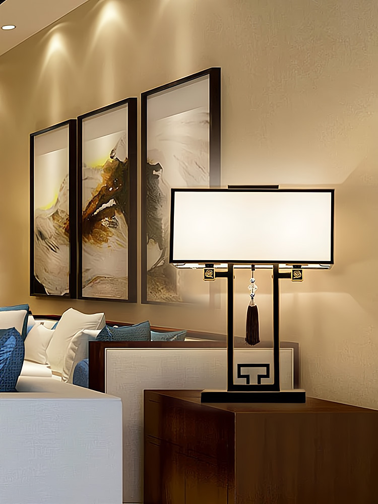 新中式台灯落地灯中国风客厅沙发边立式灯温馨创意书房卧室床头灯