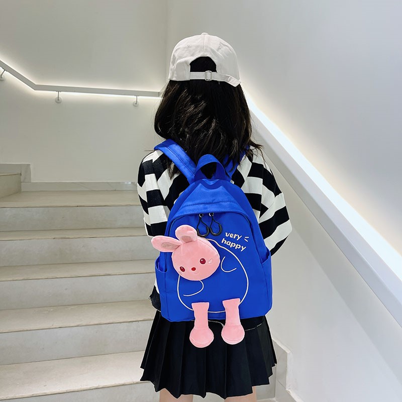 推荐日本幼儿园书包女孩中小班可爱小兔子背包轻便外出旅游女童双