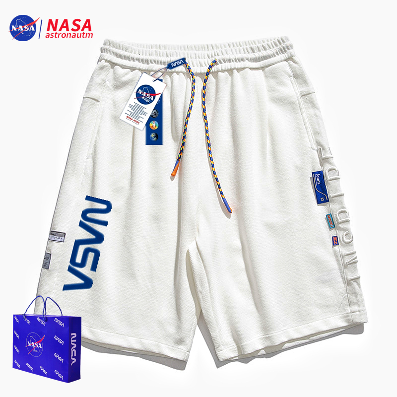 NASA联名潮牌旗舰店夏季美式短裤男情侣休闲五分裤女运动裤篮球裤