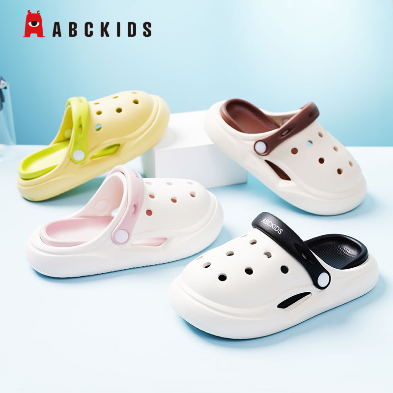 Abckids童鞋夏季新款洞洞鞋室内儿童鞋夏季新款轻便防滑软底拖鞋
