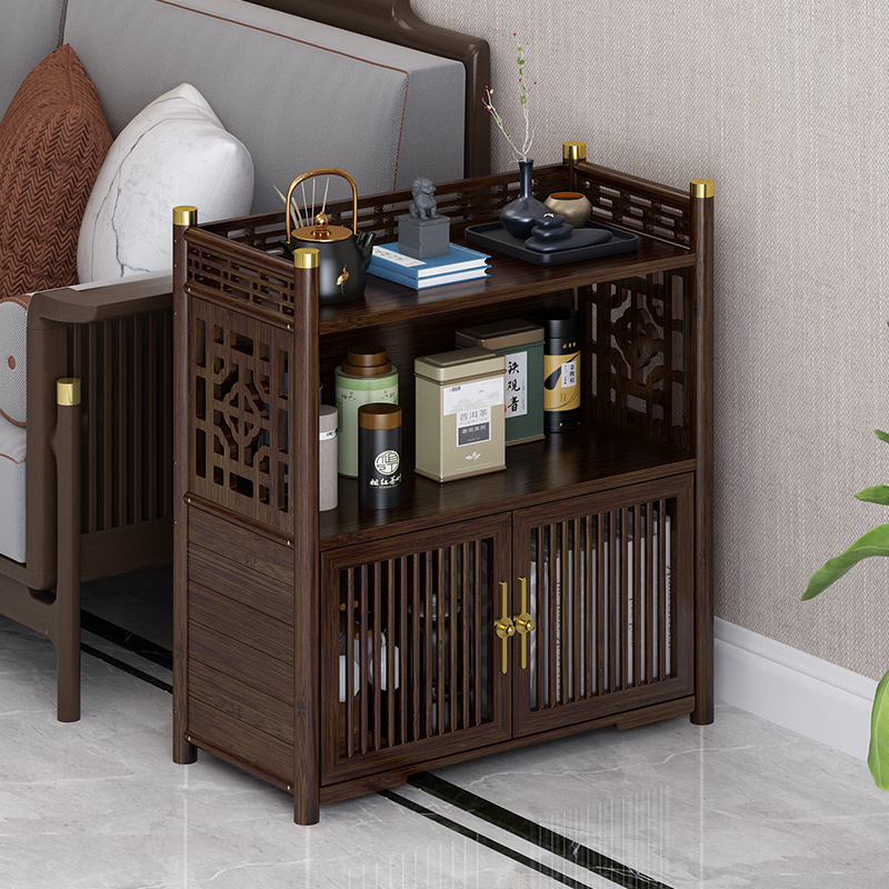 新中式博古架置物架多功能茶叶柜多层储物架多宝阁茶室摆件展示柜