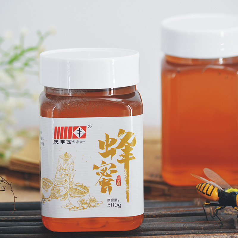 庆丰园蜂蜜纯正天然土蜂蜜农家自产百花蜜正品木桶蜜成熟结晶蜜