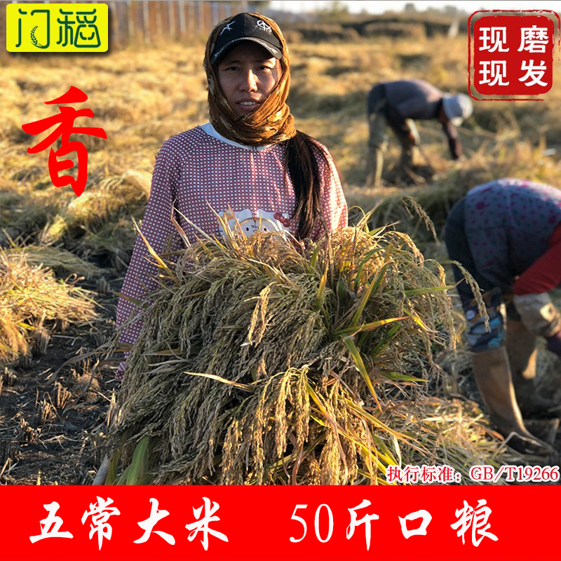门稻正宗五常大米稻花香2号大米50斤东北黑龙江大米特价2023新米