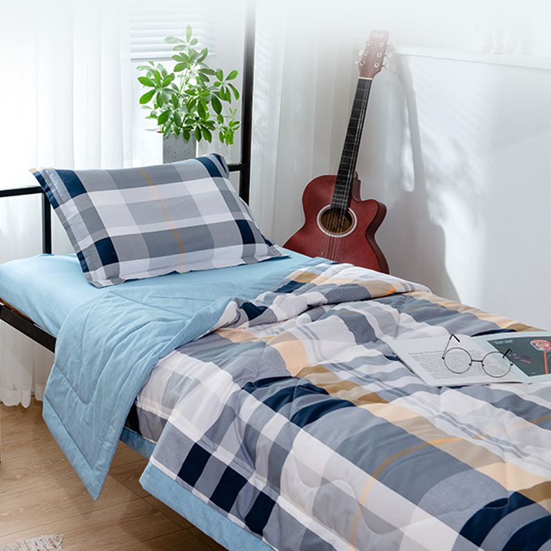 学生宿舍床公寓床简约风北欧风AB面床单被单三件套