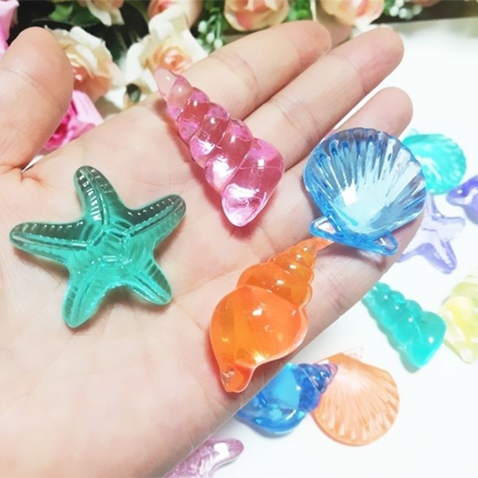 亚克力海洋生物宝石儿童过家家玩具游乐场海底抓水晶奖励小孩分享