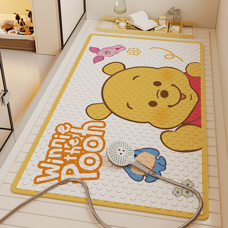 卡通浴室地垫儿童淋浴房洗澡防摔脚垫家用厕所卫生间防水防滑垫子