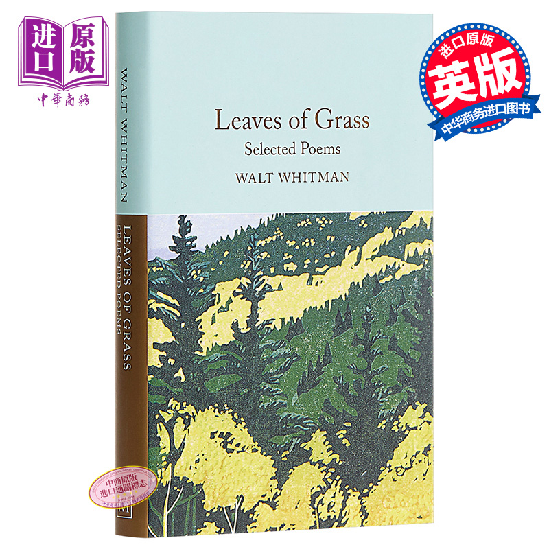 现货 Collectors Library系列 惠特曼：草叶集 英文原版 Leaves of Grass 外国诗歌 Walt Whitman【中商原版】